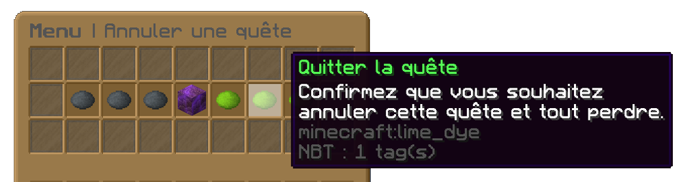 Annuler Quête