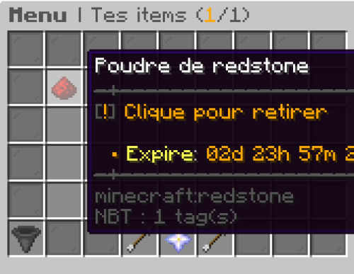 retirer item